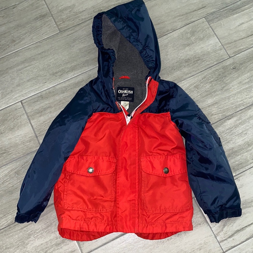 Great used condition Kids OshKosh Hooded Jacket, Size 4